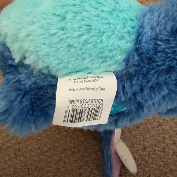 DISNEY STORE Stitch Santa Plush Christmas Stuffed Lilo NWT Scarf Hat Whip - Picture 5 of 9